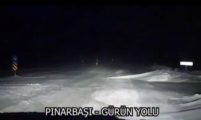 Pınarbaşı/Gürün Karayolu araç trafiğine kapalı