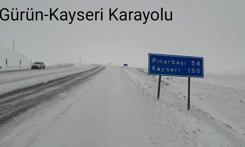 Pınarbaşı-Gürün karayolu trafiğe açıldı