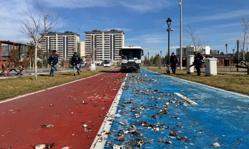 R. Tayyip Erdoğan Millet Bahçesi'nde Kapsamlı Bakım ve Temizlik Çalışmaları