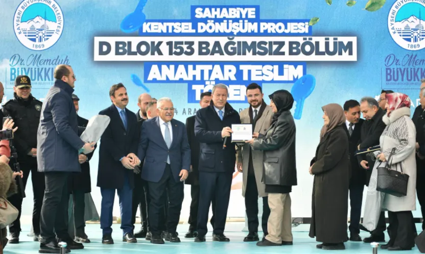 Sahabiye Dönüşüm Projesinde Görkemli Anahtar Teslim Töreni