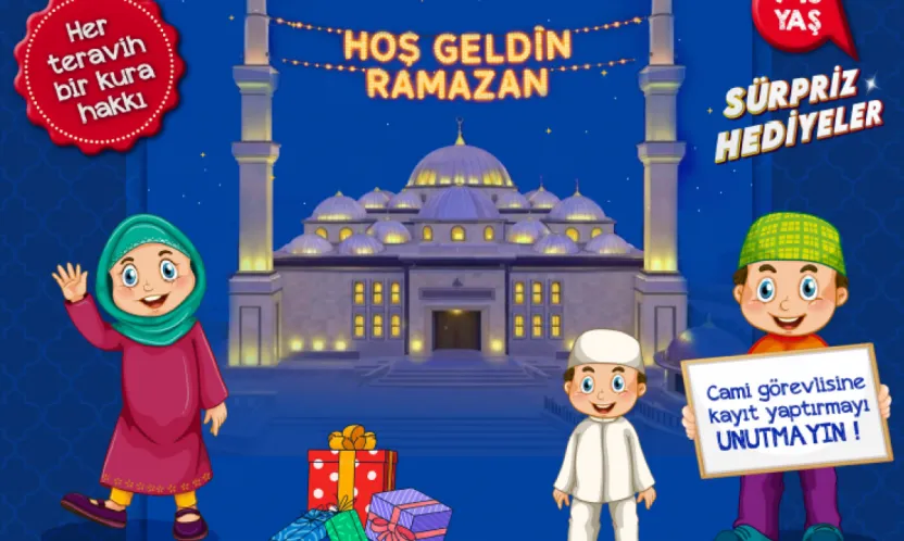 Talas'ta Çocuklar Teravihte Buluşuyor: Her akşam sürpriz hediyeler