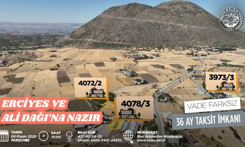 Talas'ta Villa Parseli Satışı: Yatırım Fırsatı Kapıda!