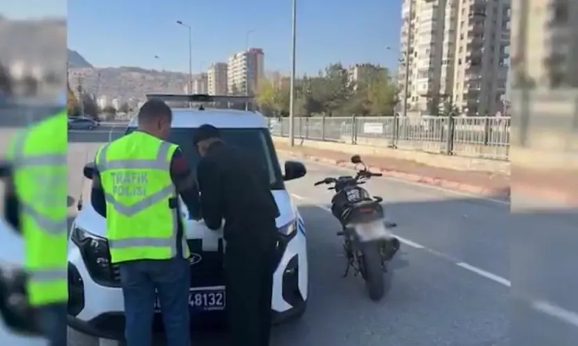 Trafik kurallarını ihlal eden motosiklet sürücüsüne 13 bin TL cezai işlem