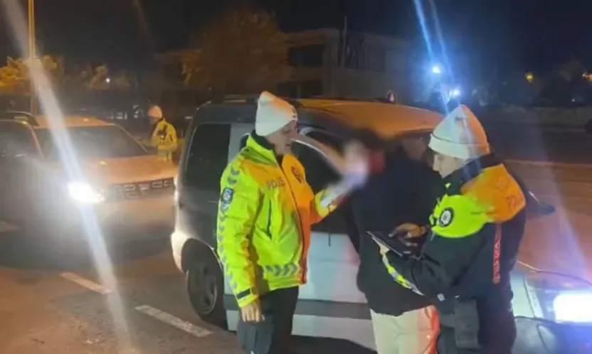 Trafikte makas atan 43 sürücüye cezai işlem