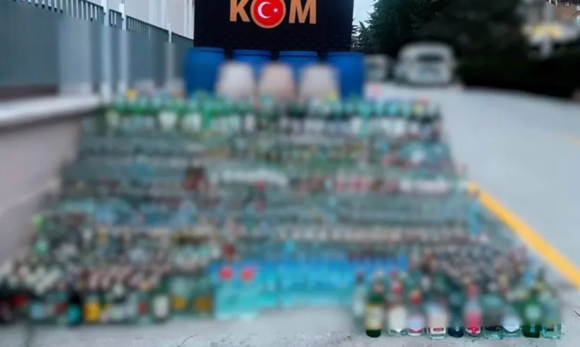 Yılbaşı için hazırlanan 119 bin 564 'öldürücü' sahte alkollü içki ele geçirildi